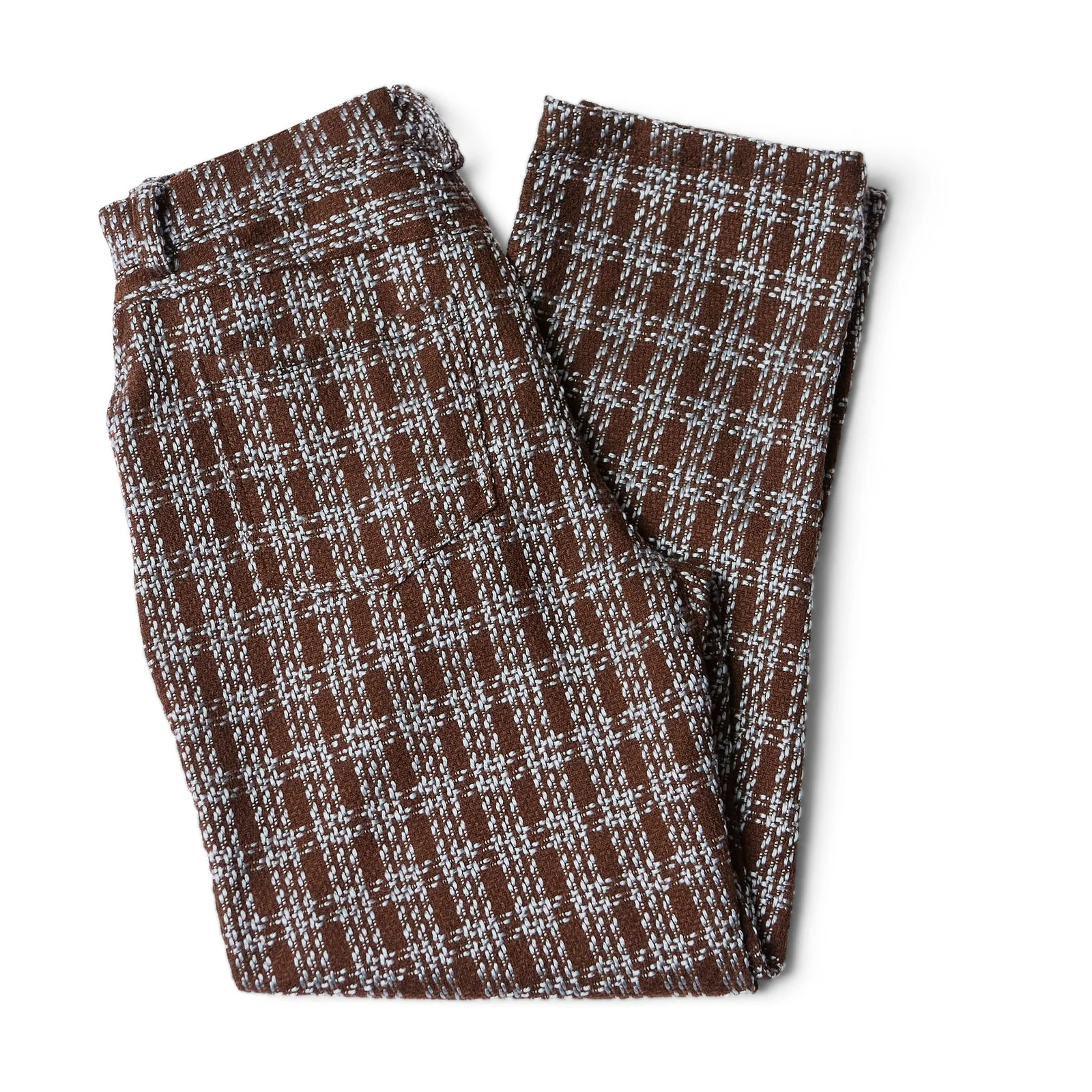 Brown & Aquamarine Pants